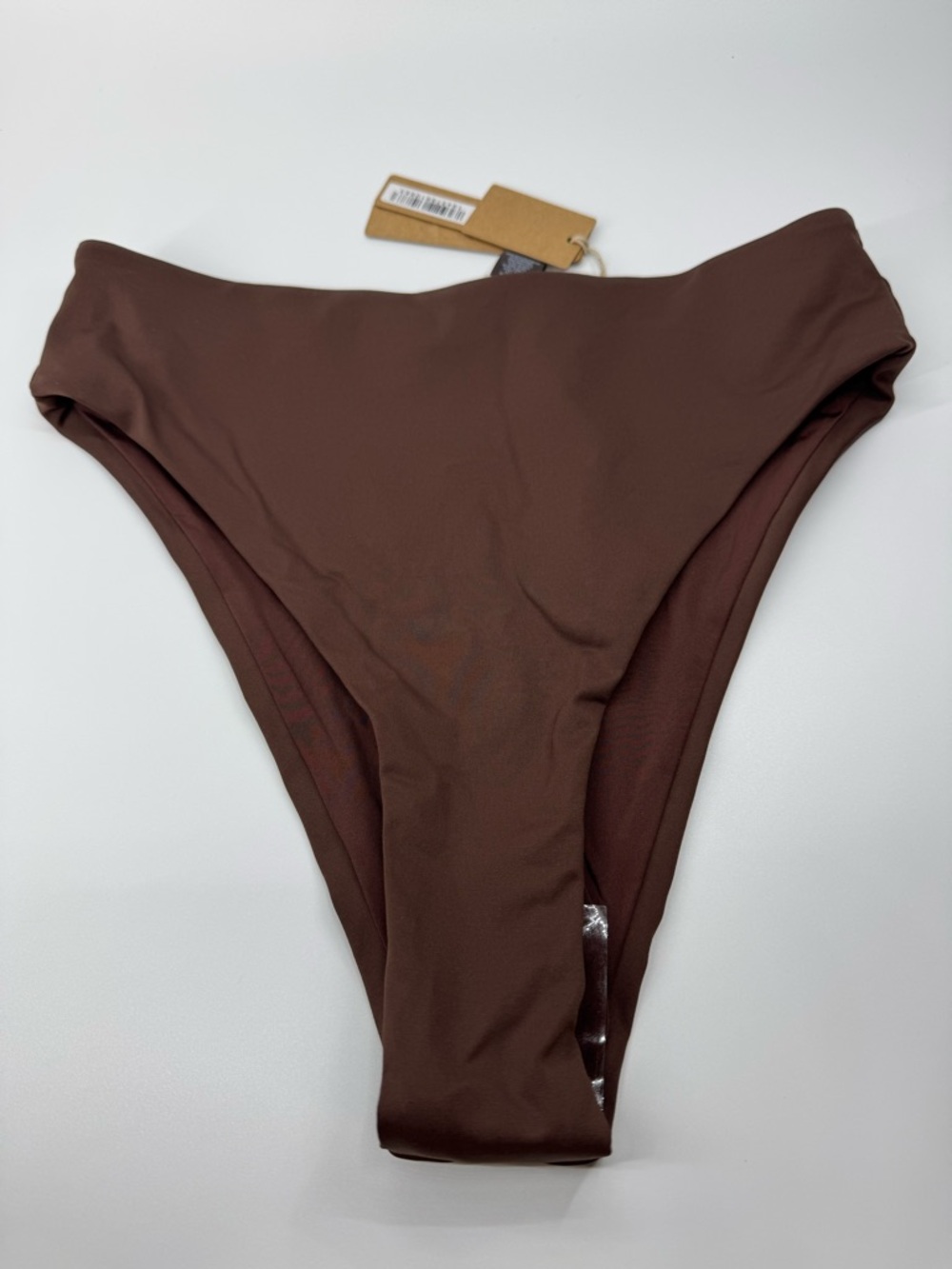 Skims Recycled Swim Mid Waist Bottom Cocoa Small NWT